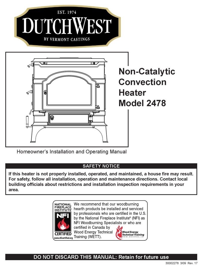 DutchWest 2478 Installation and operating manual