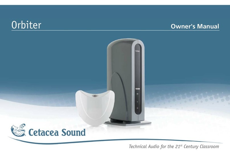 Cetacea Sound Orbiter User manual