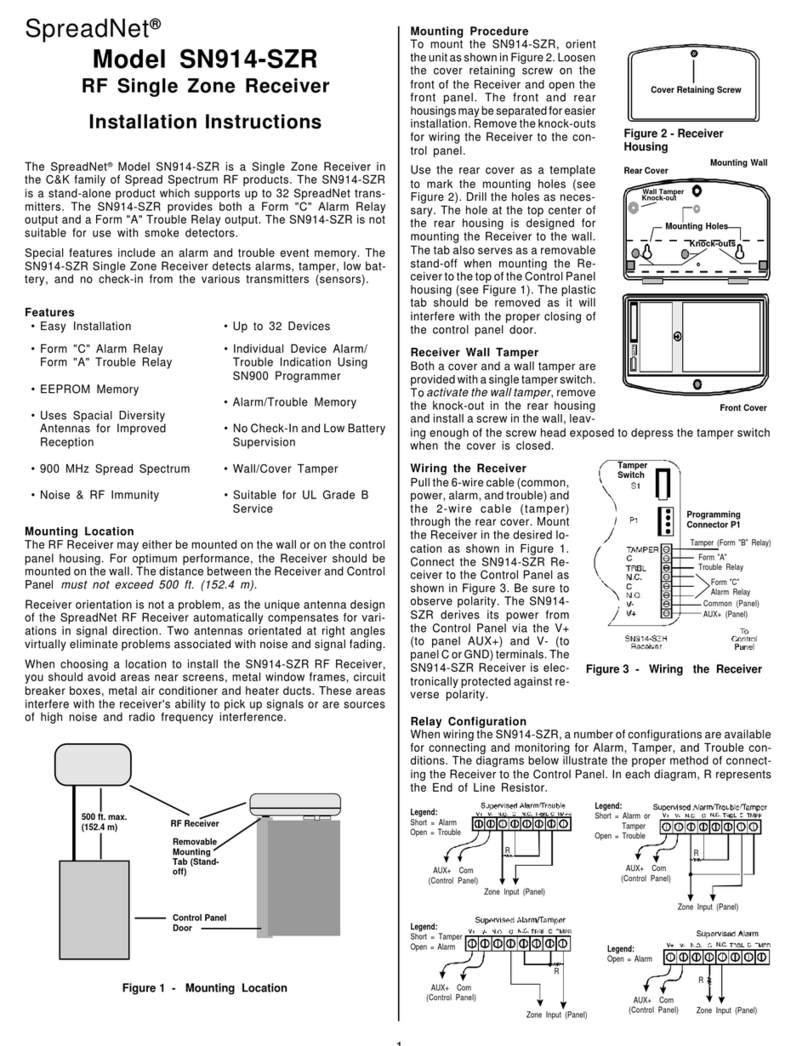 C & K Systems SN914-SZR installation instructions