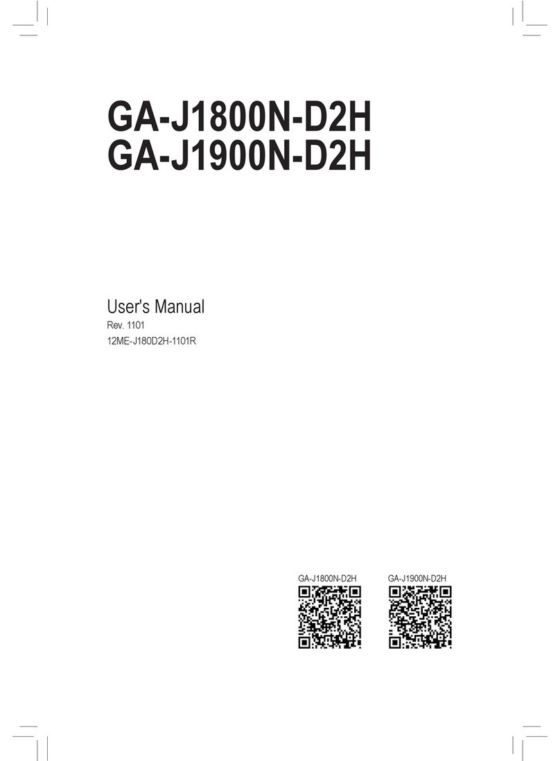 Gigabyte GA-J1800N-D2H User manual