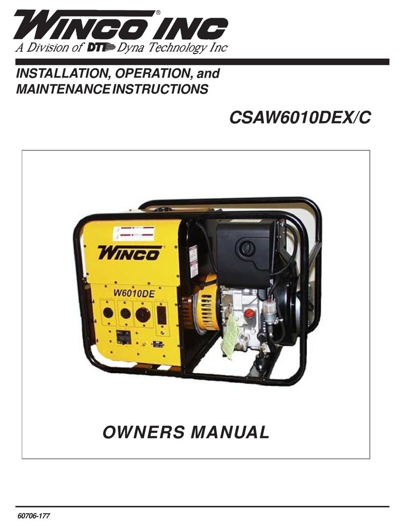 Winco CSAW6010DEX/C User manual