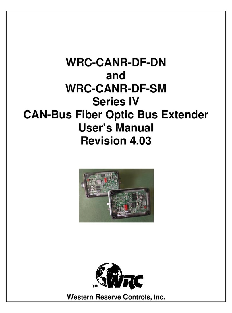Western Reserve Controls WRC-CANR-DF-DN user manual Western Reserve Controls WRC-CANR-DF-DN user manual