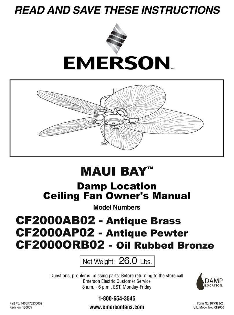 Emerson MAUI BAY CF2000AB02 User manual