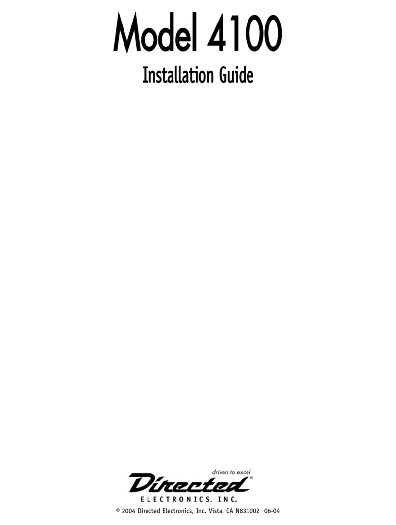 Directed Electronics 4100 User manual