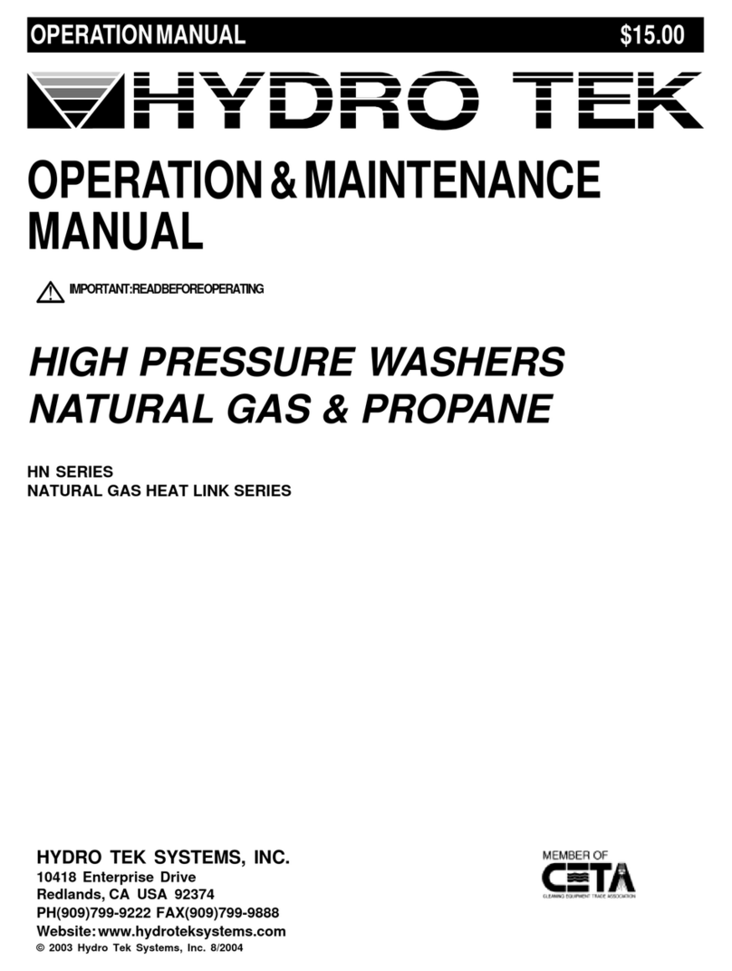 Hydro Tek HN SERIES Operation & maintenance manual