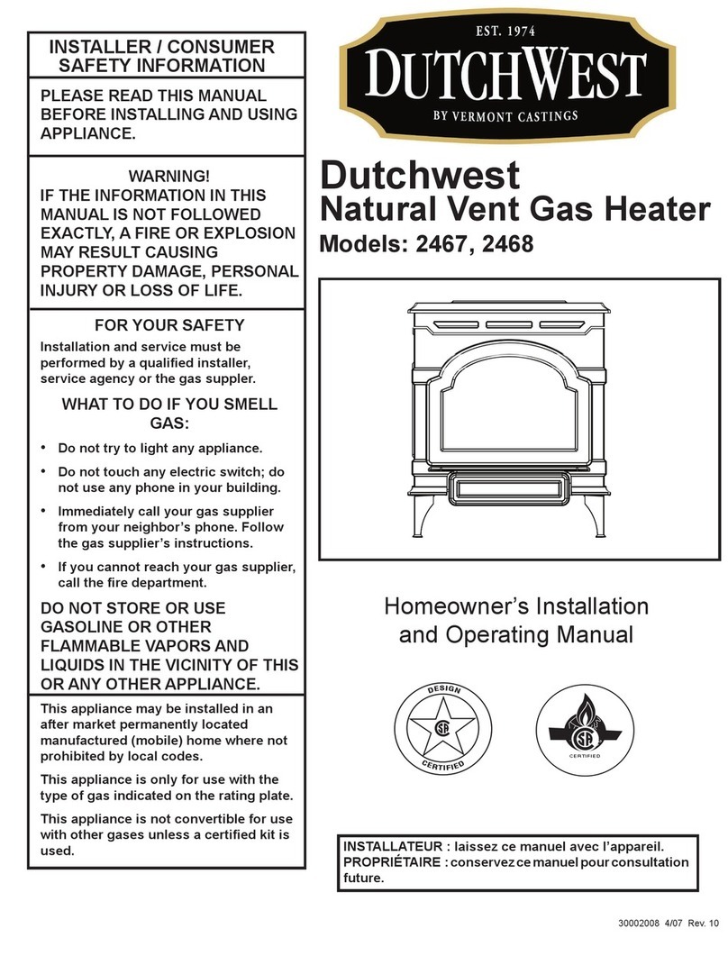 DutchWest 2467 operating manual