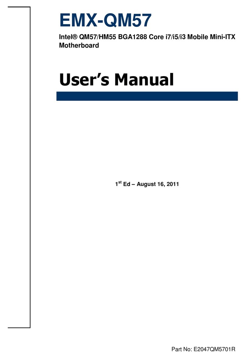 Avalue Technology EMX-QM57 User manual Avalue Technology EMX-QM57 User manual