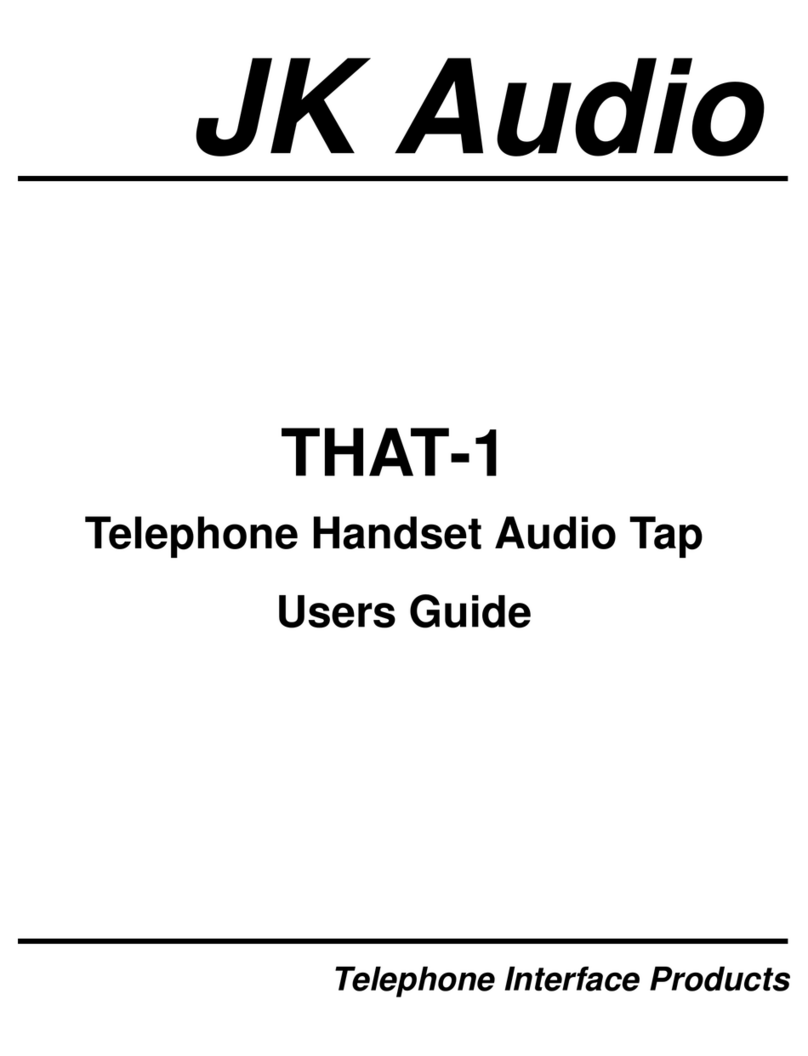 JK Audio THAT-1 User manual JK Audio THAT-1 User manual