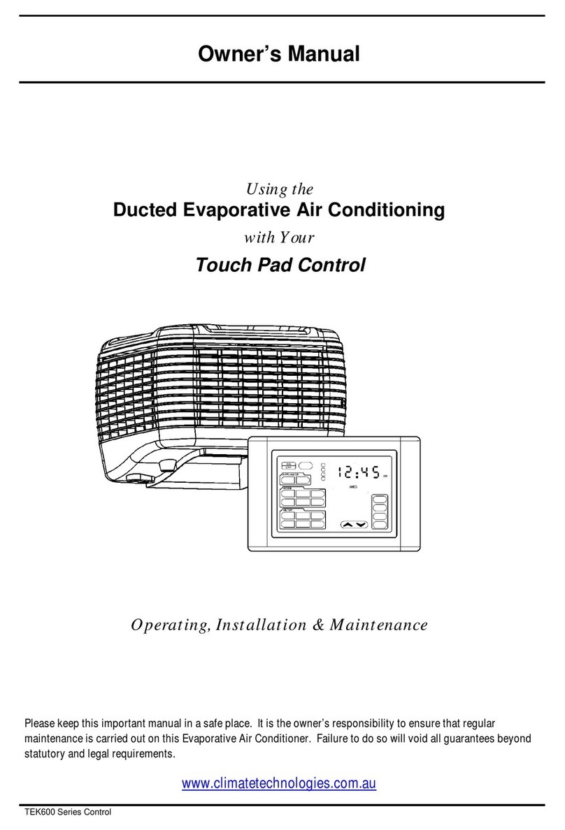 Climate Technologies TEK600 Series User manual