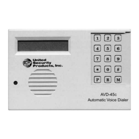 United Security Products AVD-45c Quick guide