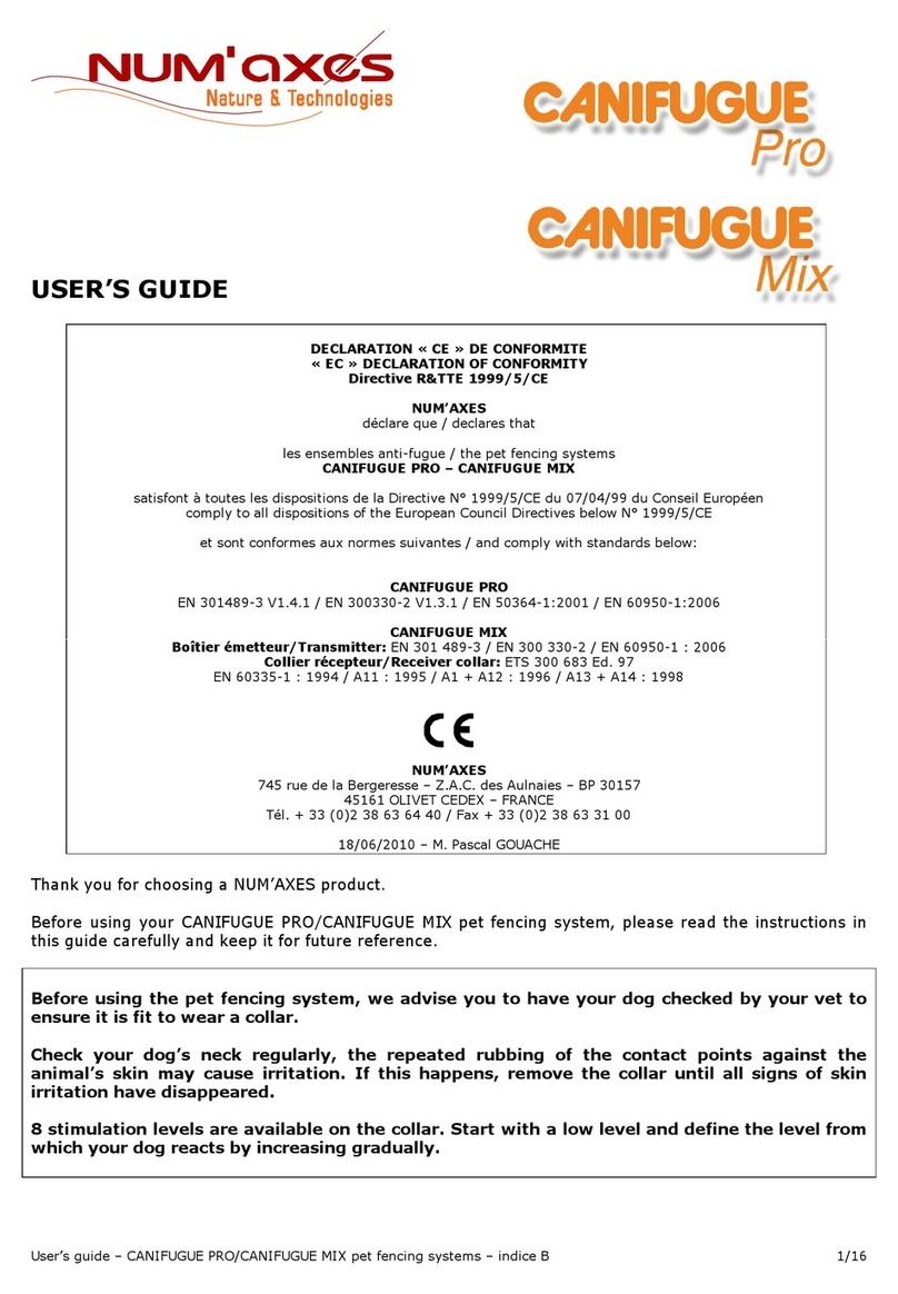 Num'axes Canifugue Mix User manual