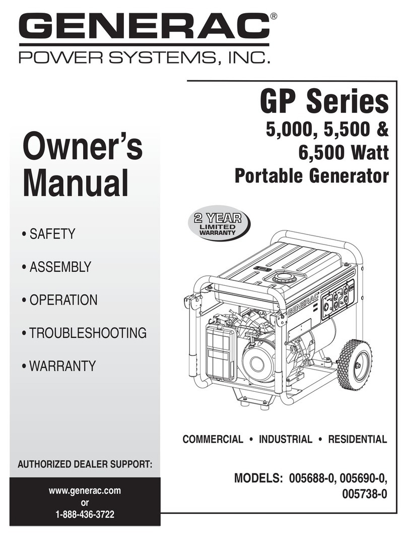 Generac Power Systems 005688-0 owner's manual
