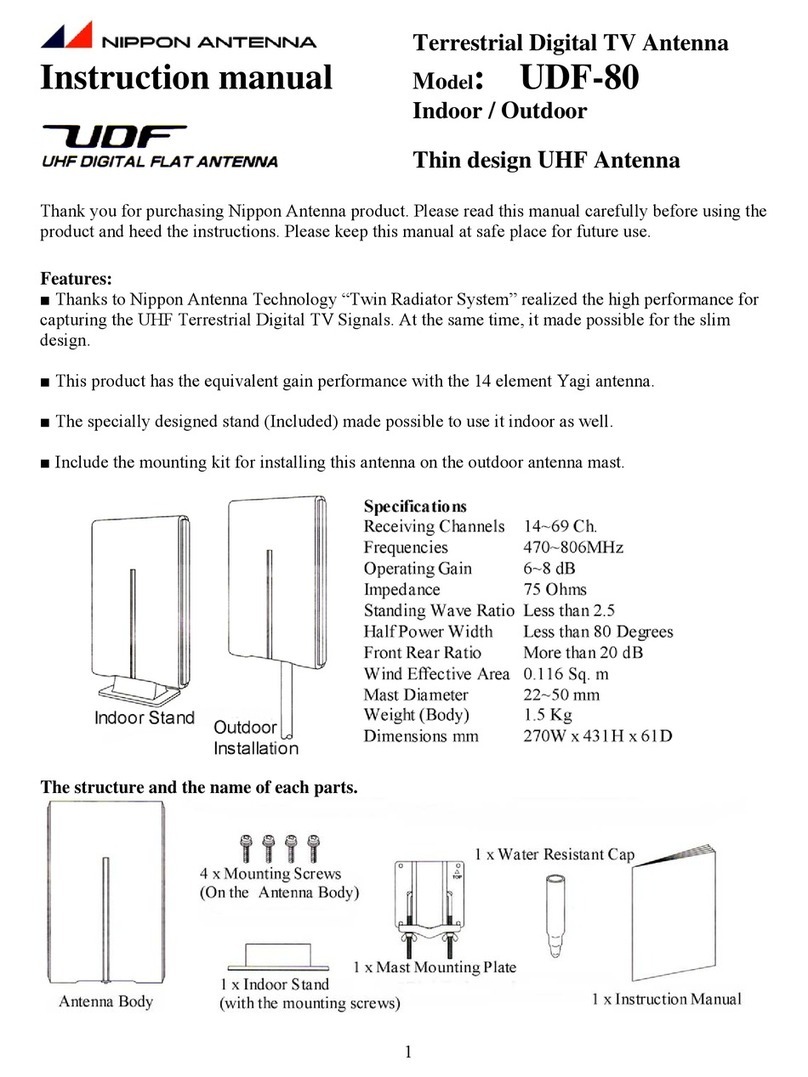 Nippon Antenna UDF-80 instruction manual