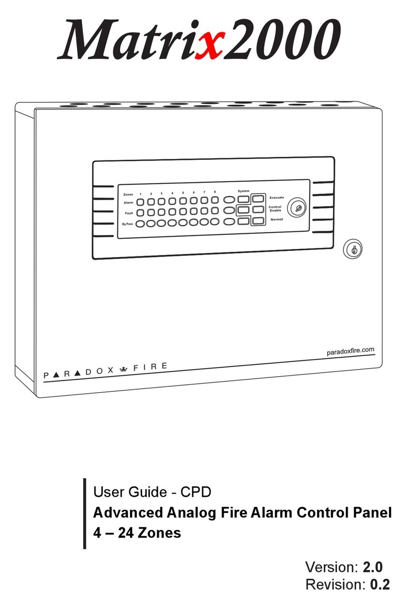Paradox Matrix2000 User manual