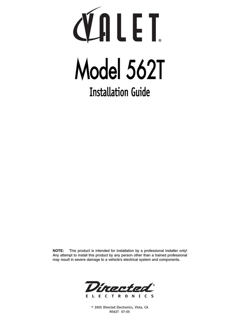 Valet 562T User manual