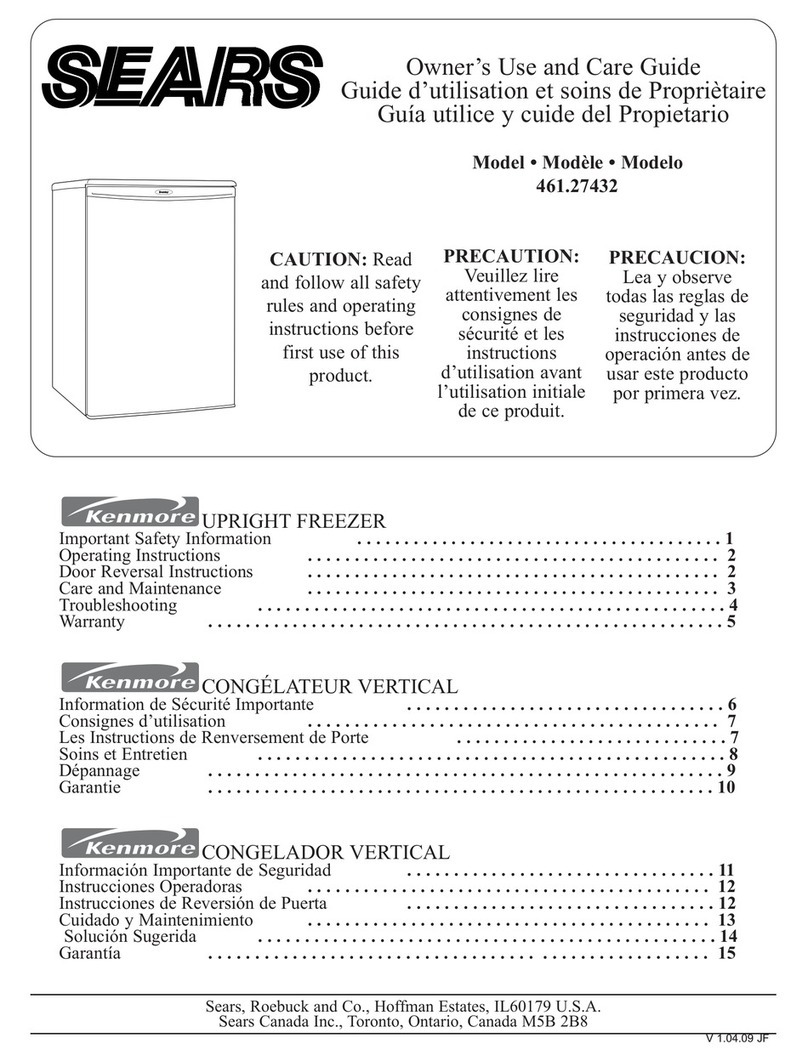 Kenmore 461.27432 Owner's use and care guide