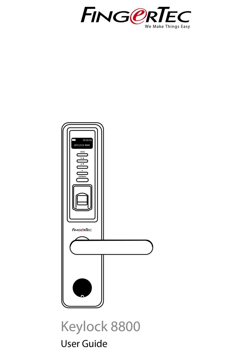 FingerTec Keylock 8800 User manual