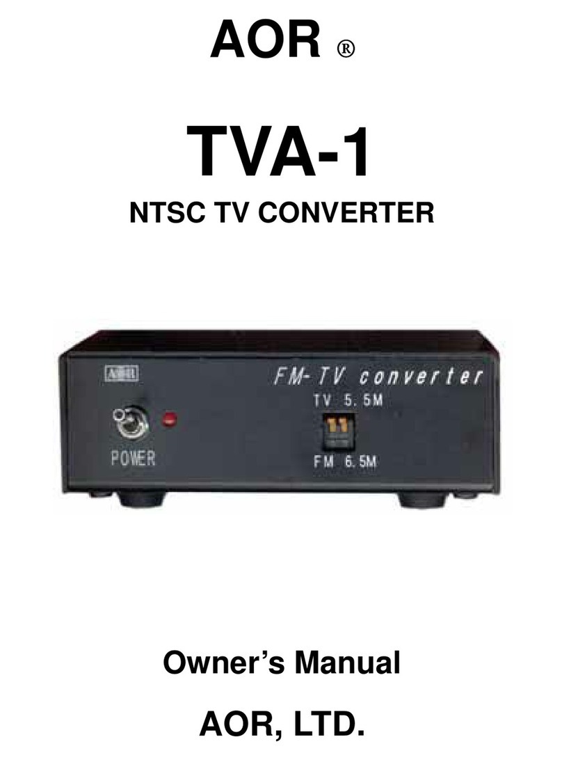 AOR TVA-1 owner's manual