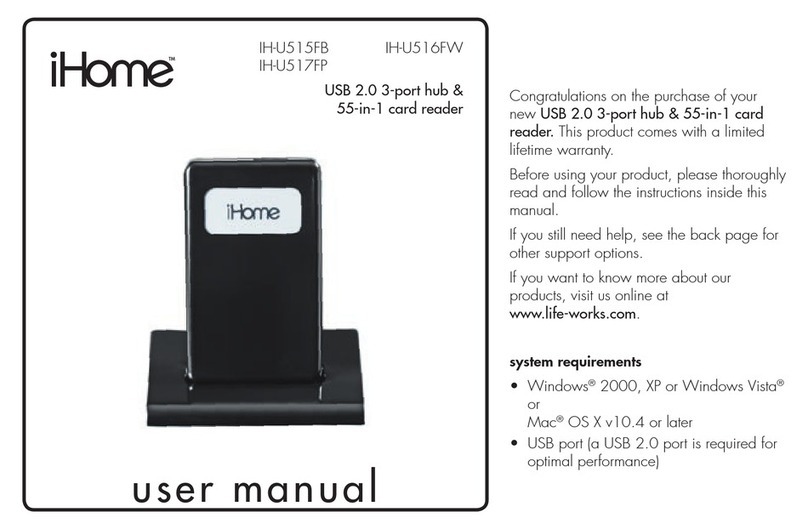 iHome IH-U515FB user manual