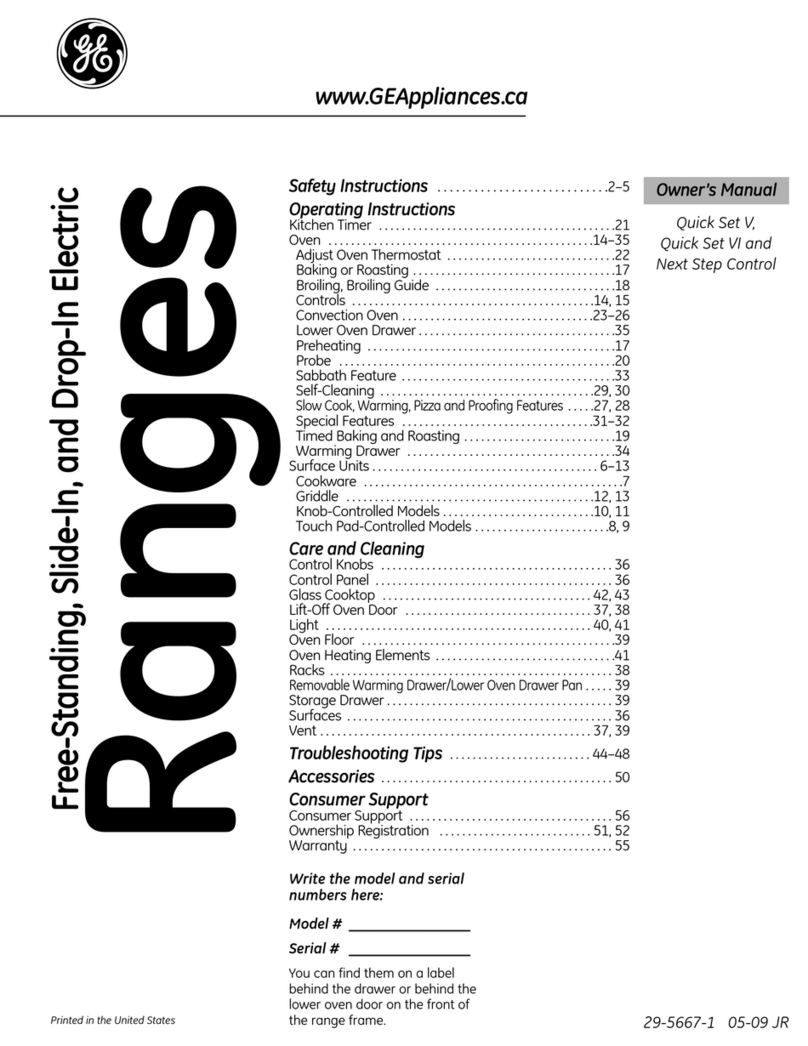 GE Quick Set V User manual