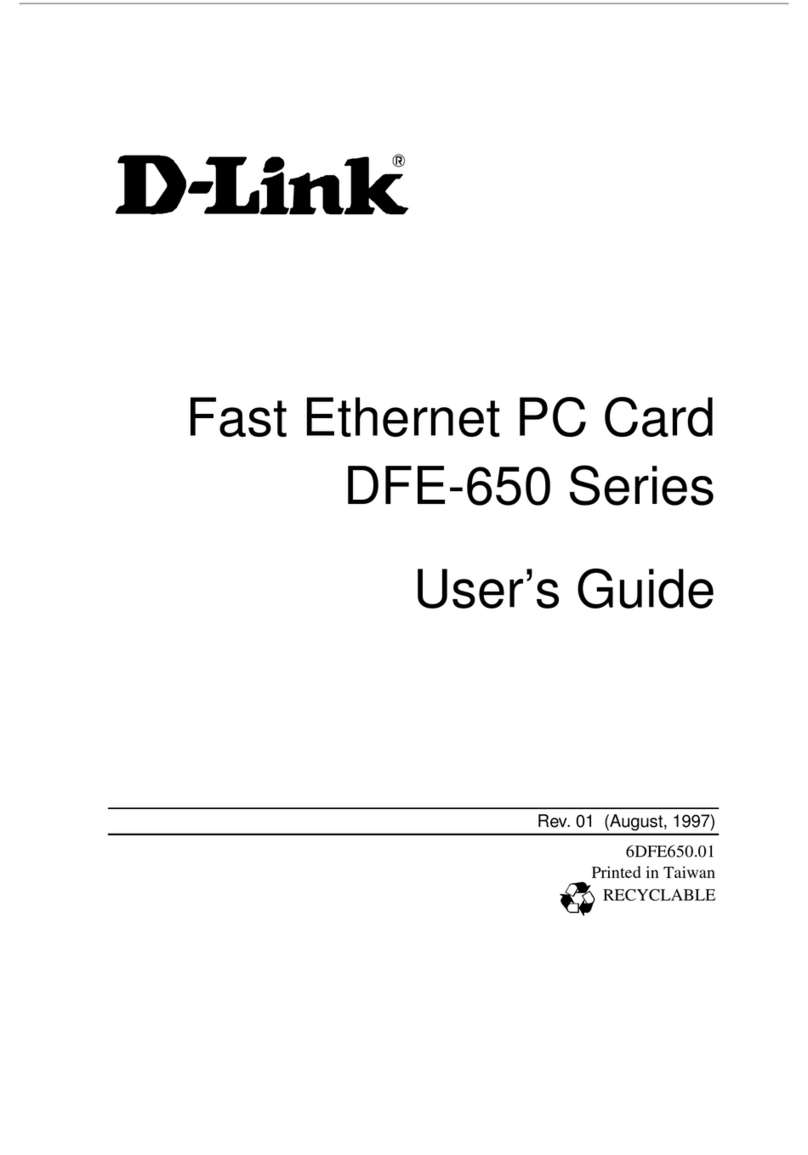 D-Link DFE-650 Series User manual