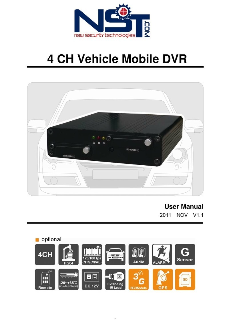 NST 4 CH Vehicle Mobile DVR user manual