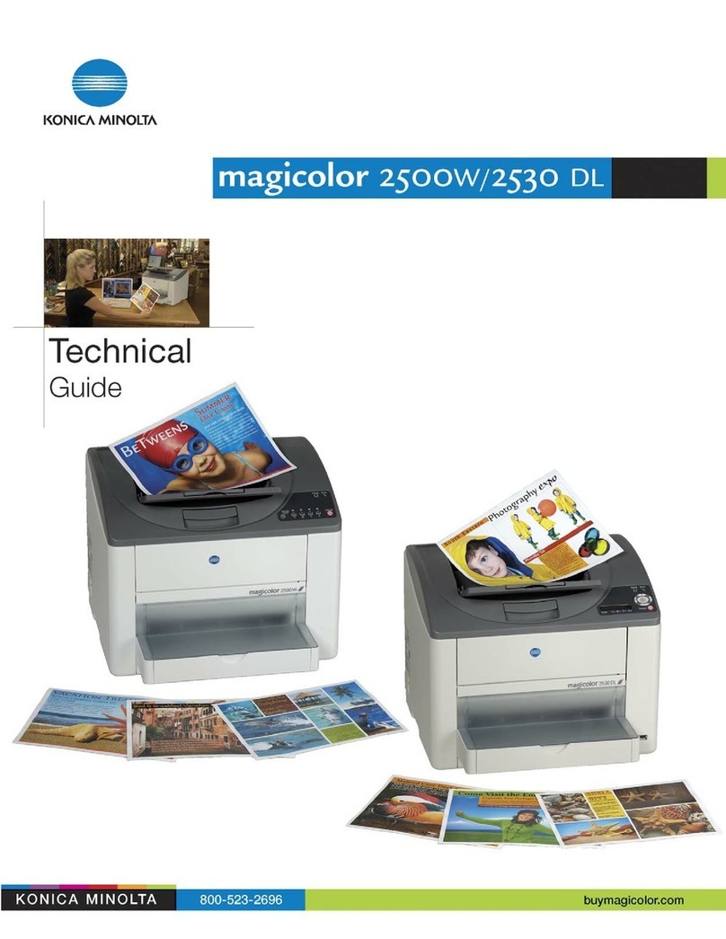 Konica Minolta Magicolor 2500W Quick start guide