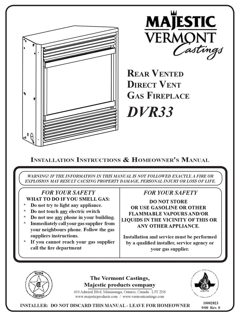 Majestic DVR33 Installation instructions & homeowner's manual