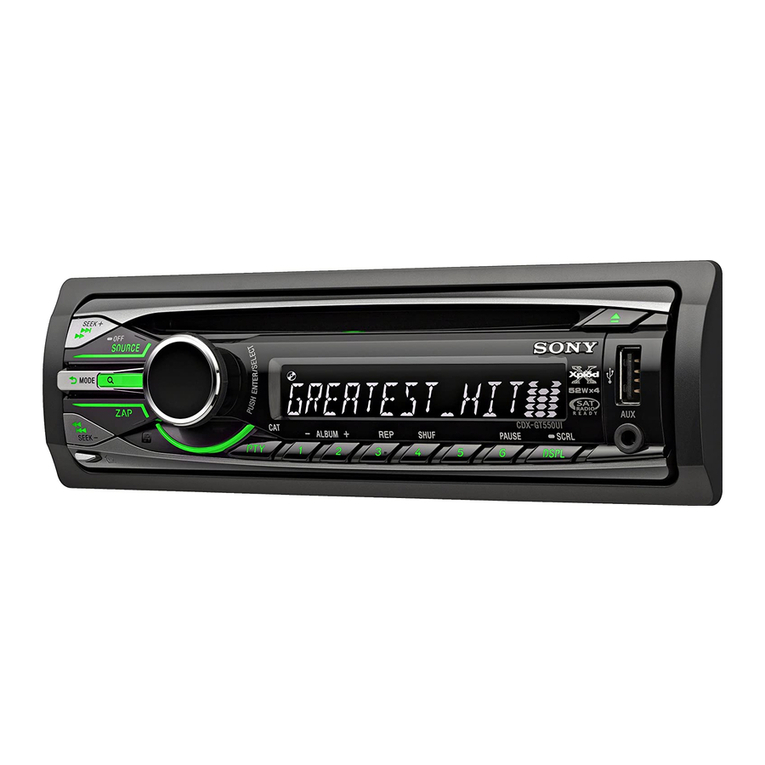 Sony CDX-GT550UI  (CDX-GT550UI) User manual