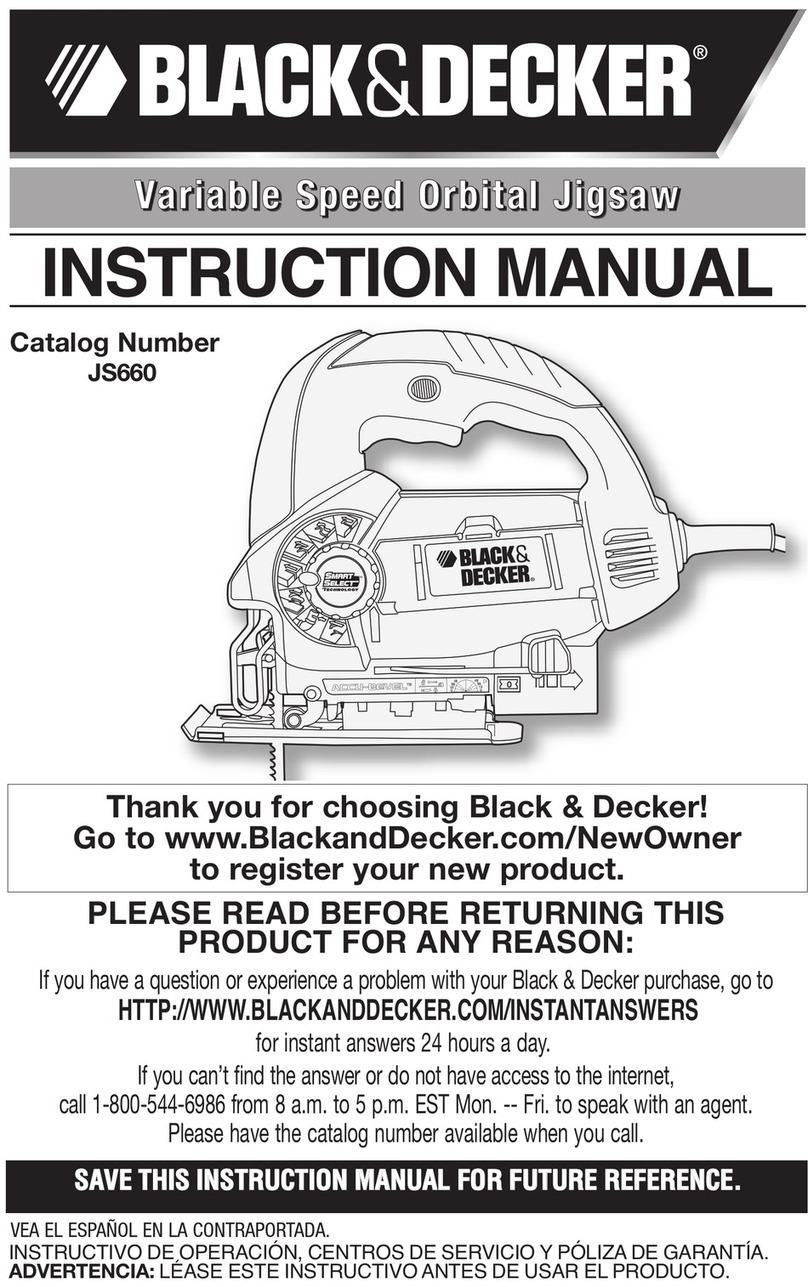 Black & Decker JS660 User manual