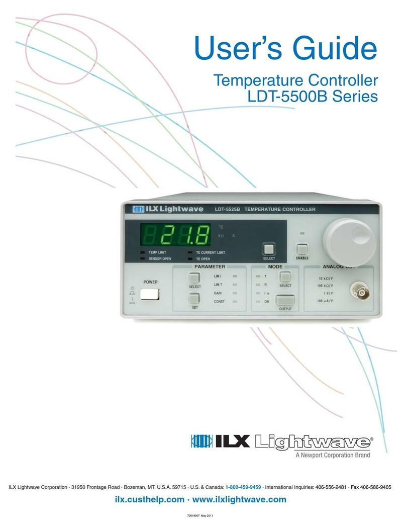 ILX Lightwave LDT-5500B Series User manual ILX Lightwave LDT-5500B Series User manual