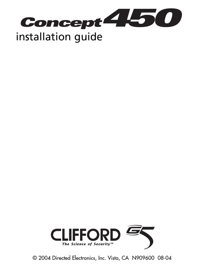 Clifford Concept 450 installation guide