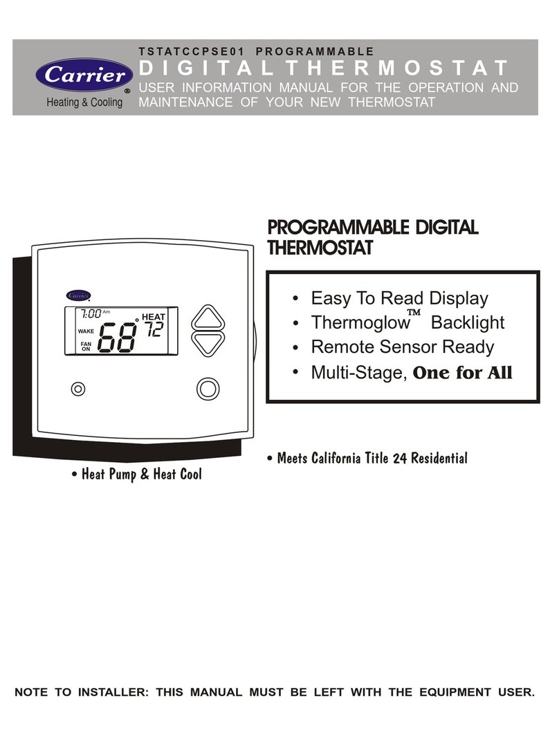 Carrier TSTATCCPSE01 User's information manual