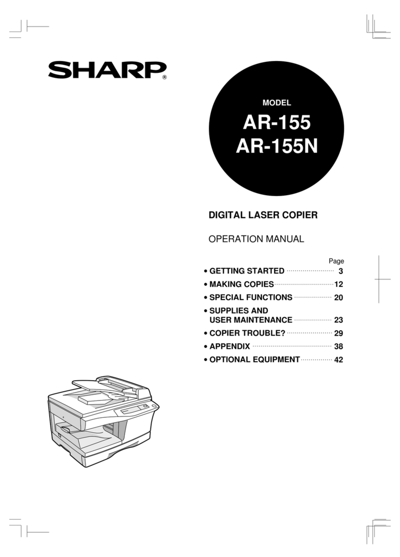 Sharp AR-155 User manual