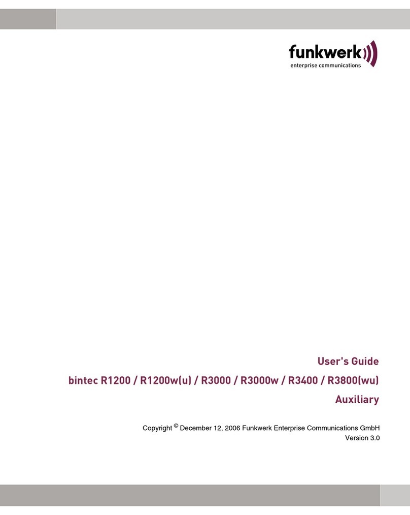 Funkwerk bintec R1200 user guide