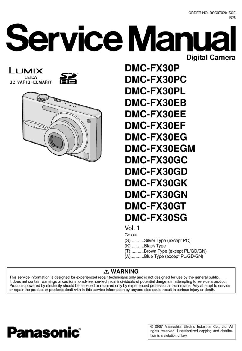 Panasonic Lumix DMC-FX30P Service manual