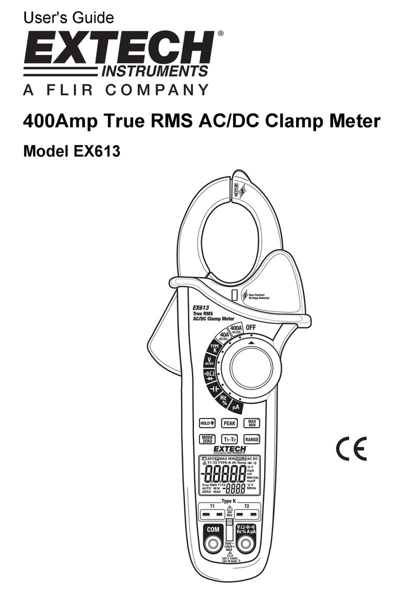 Extech Instruments EX613 User manual