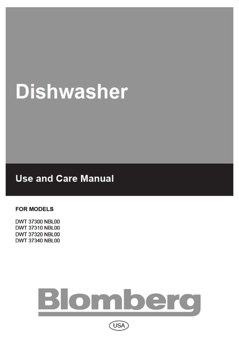 Blomberg DWT 37300 NBL00 use and care manual