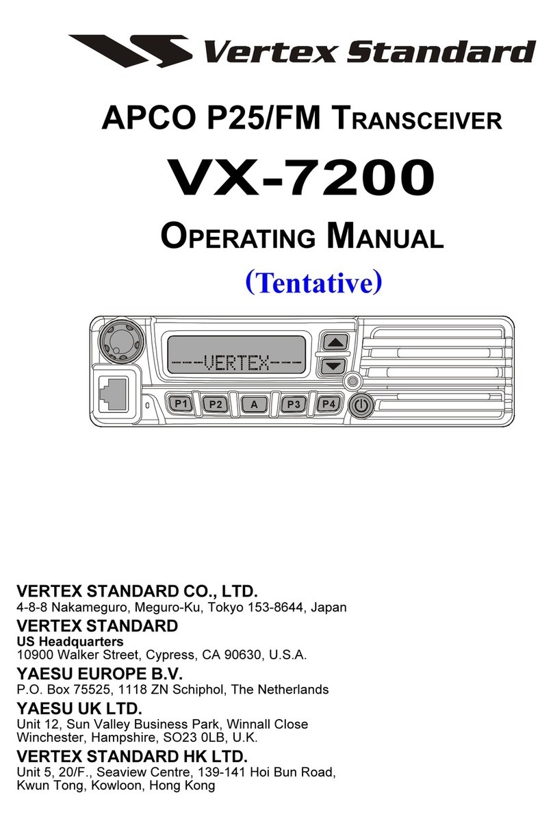Vertex Standard VX-7200 User manual