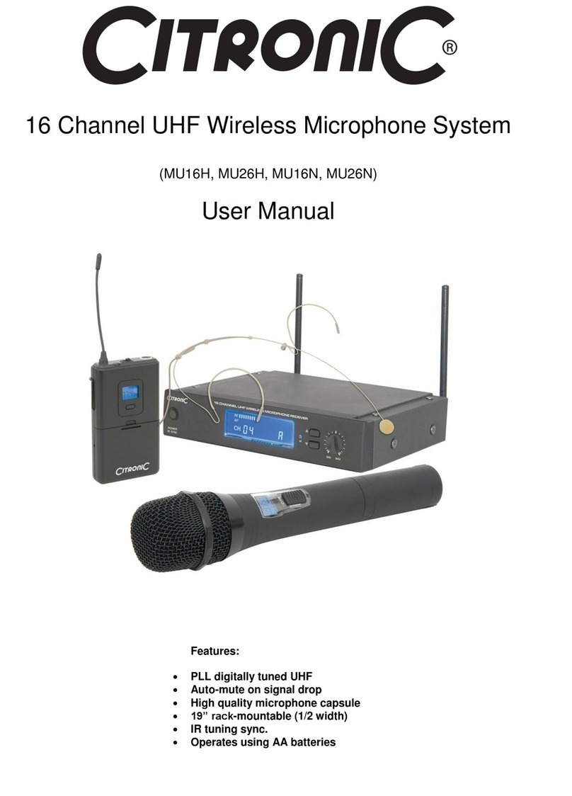 Citronic MU16H User manual