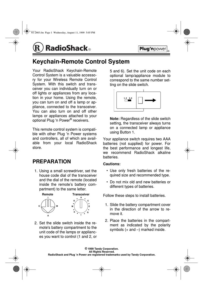 Radio Shack Keychain quick guide
