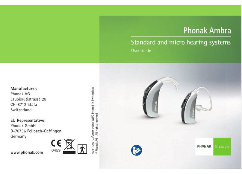 Phonak Standard and micro hearing systems user guide