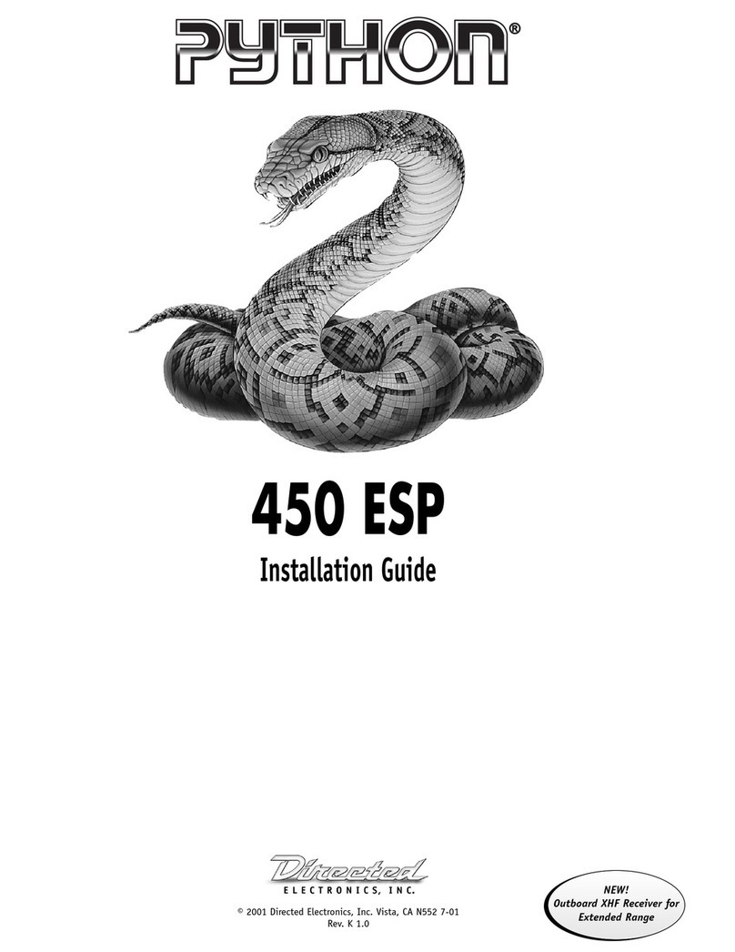 Directed Electronics Python 450 ESP installation guide