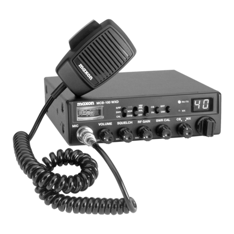 Maxon MCB-100 WXD User manual Maxon MCB-100 WXD User manual