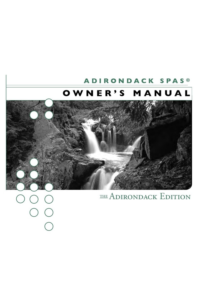 Adirondack Spas KEENE owner's manual