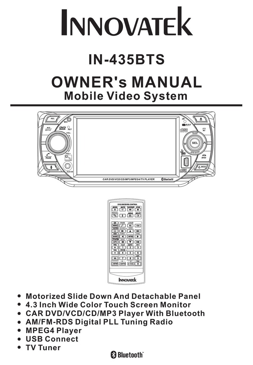 Innovatek IN-435BTS owner's manual