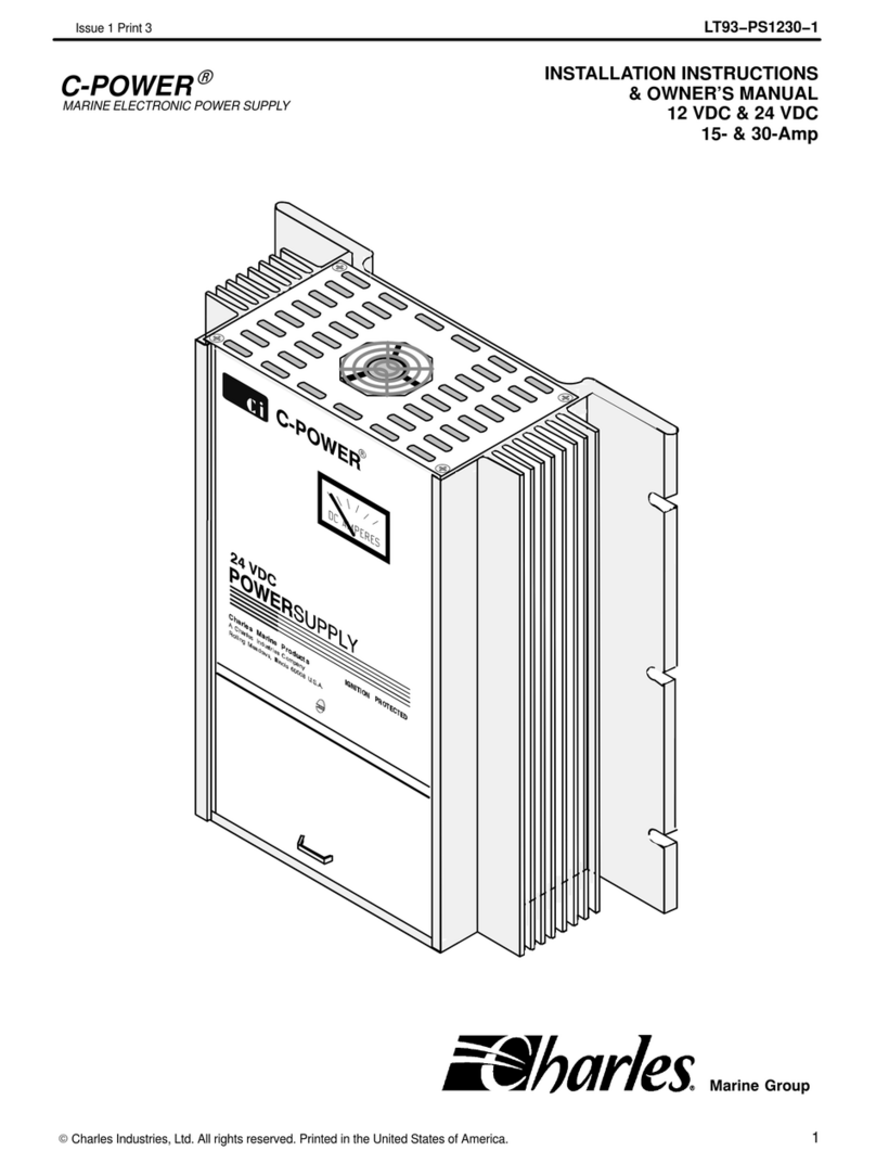 Charles C-Power Installation instructions & owner's manual