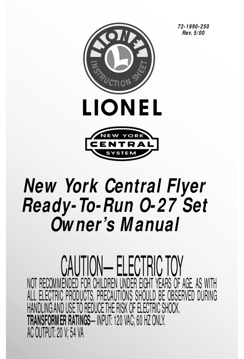 Lionel New York Central FlyerReady-To-Run O-27 Set owner's manual