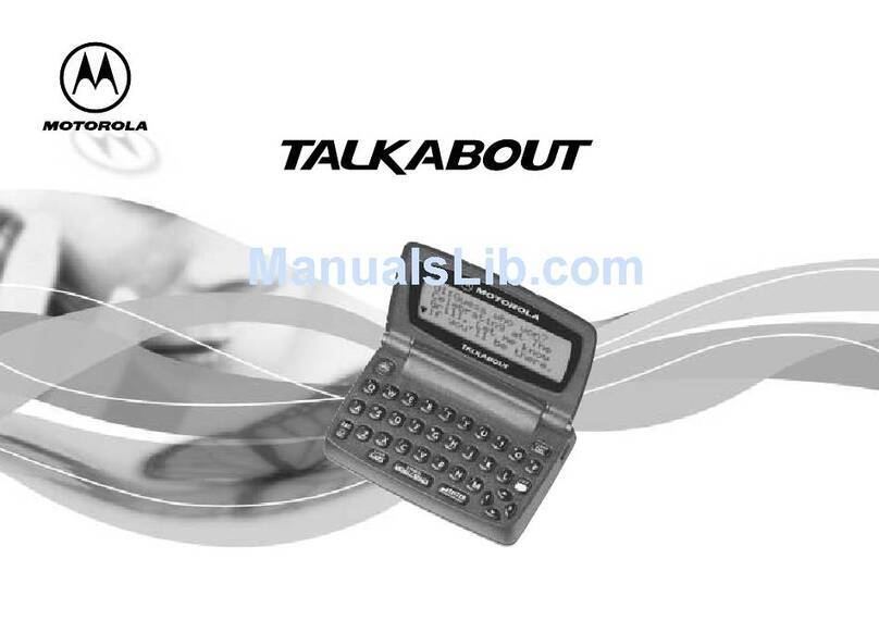 Motorola Talkabout T900 User manual