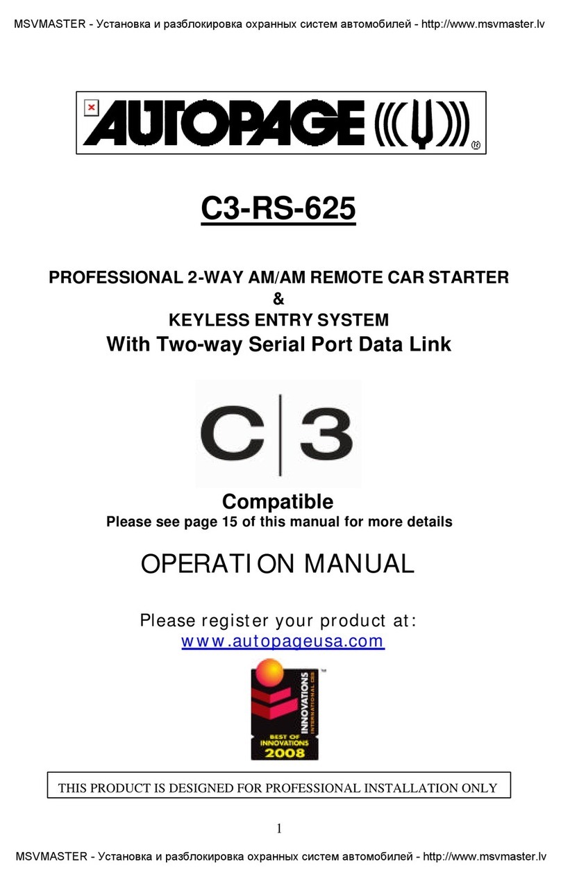 Auto Page C3-RS-625 Operation manual